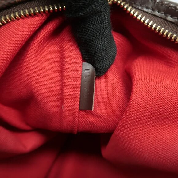 100% Authentic Louis Vuitton Bloomsbury Brown Damier Ebene Canvas Shoulder Bag - Picture 10 of 12